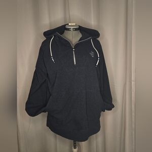 Navy Blue Hooded Sweatshirt